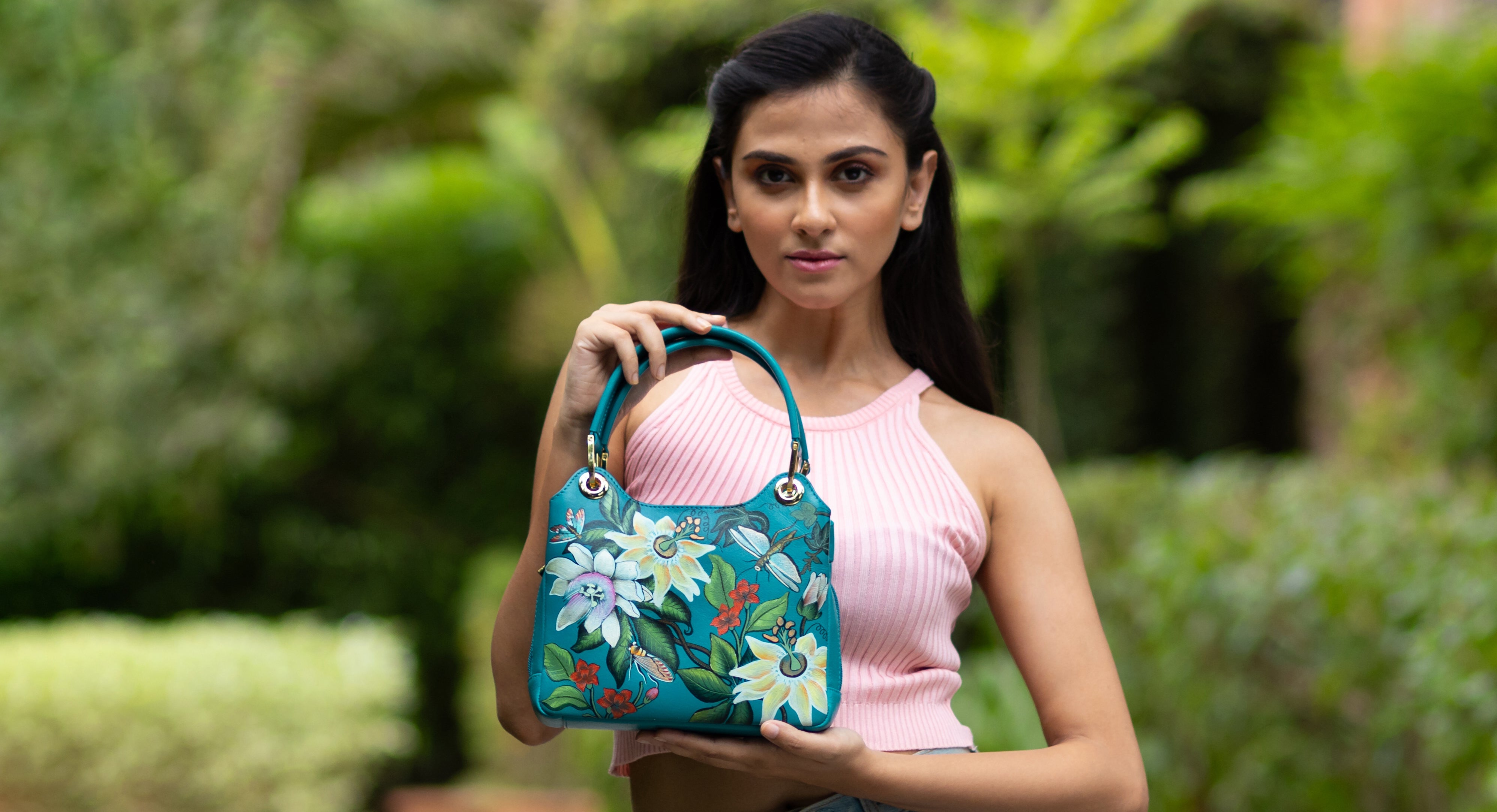 Handpainted leather Bags Collection