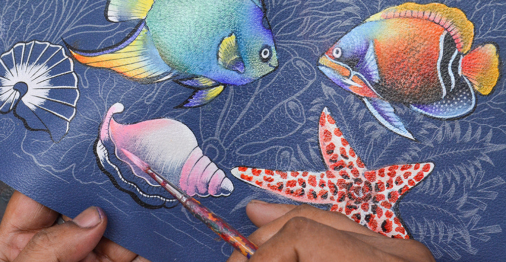 Mystical Reef Hand Painted bags and accessories