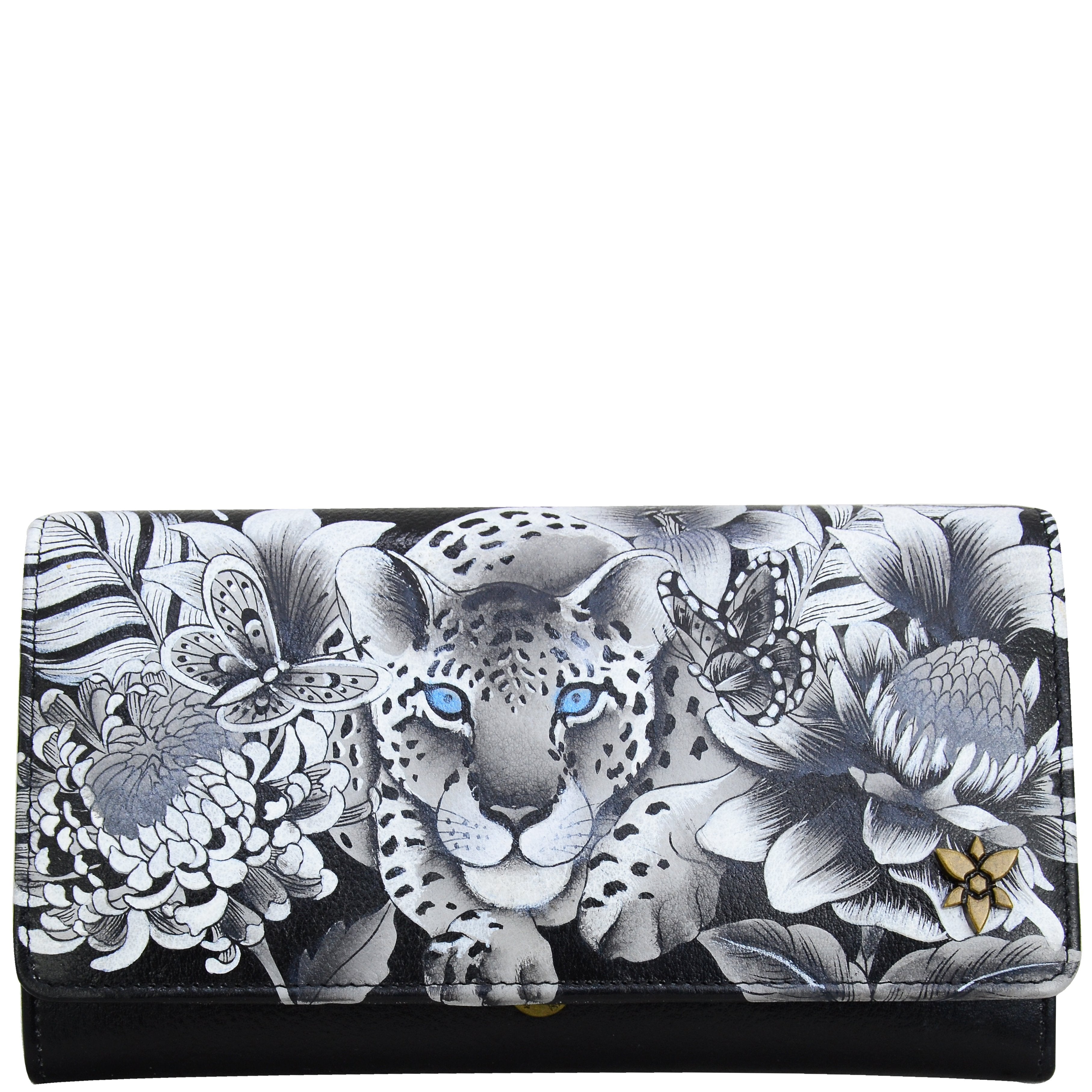 Cleopatra's Leopard Accordion Flap Wallet - 1112