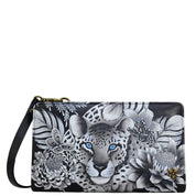 Cleopatra's Leopard Organizer Wallet Crossbody - 1149