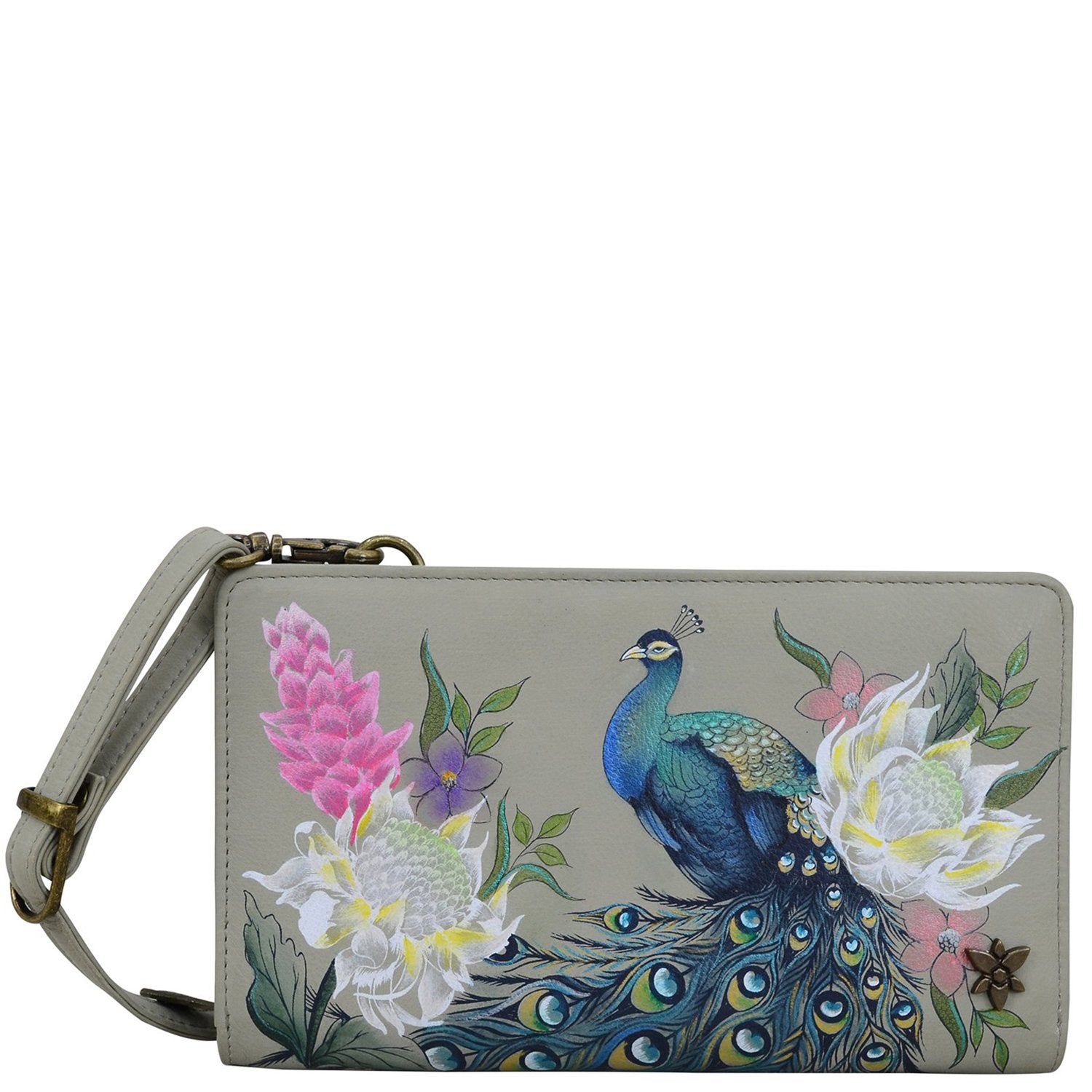 Regal Peacock Organizer Wallet Crossbody - 1149