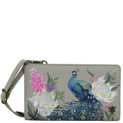 Regal Peacock Organizer Wallet Crossbody - 1149