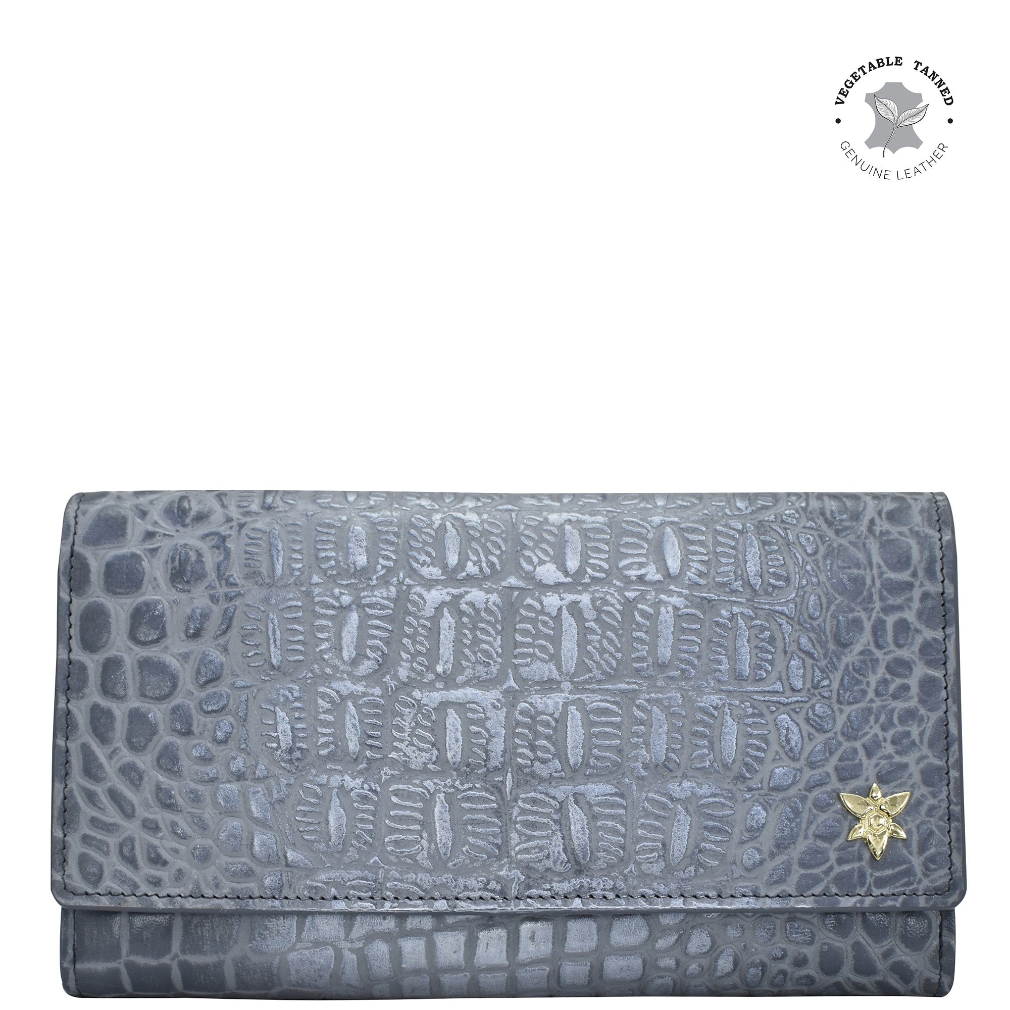 Grey Three Fold Wallet - 1150