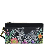 Playful Zebras Clutch Organizer Wristlet - 1151