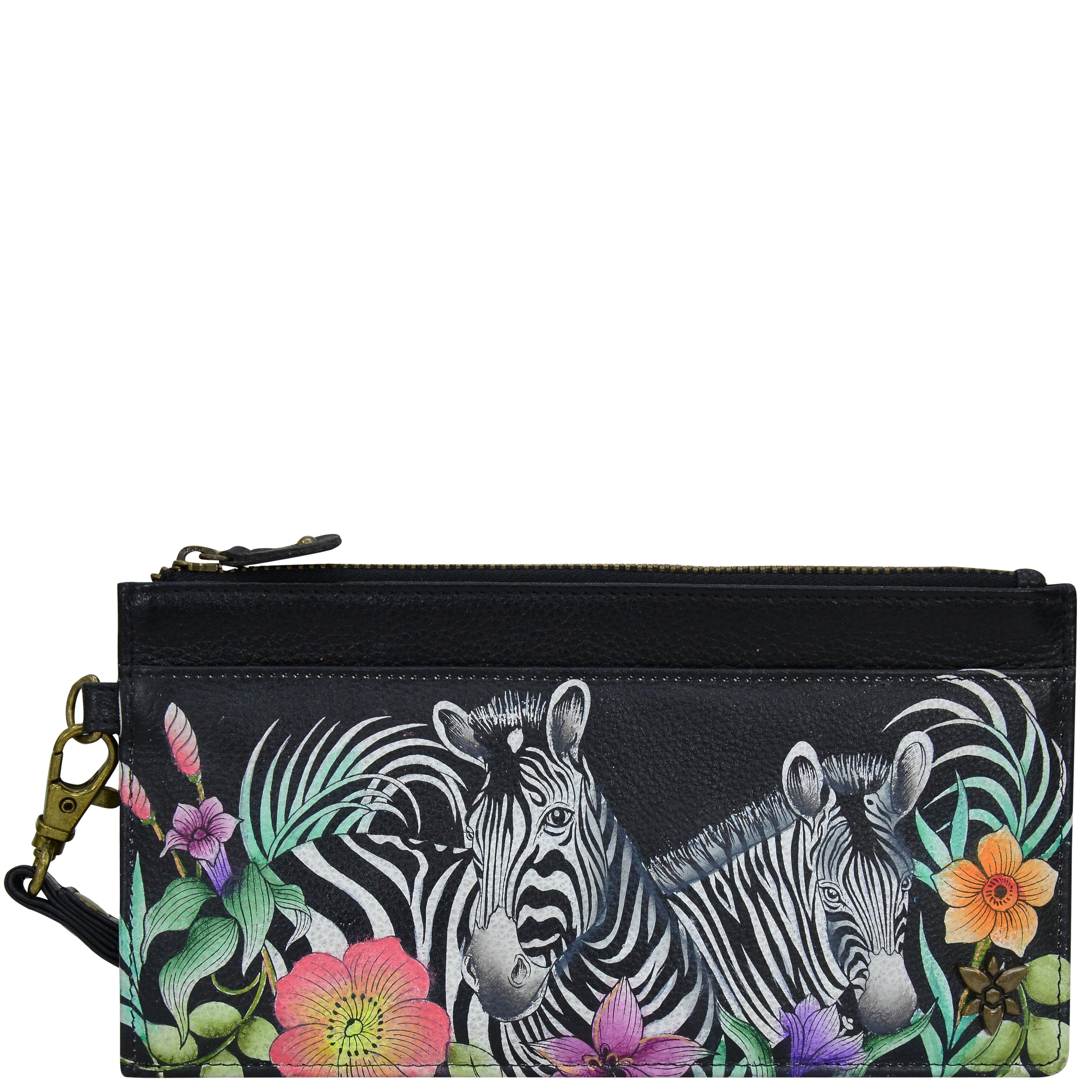 Playful Zebras Clutch Organizer Wristlet - 1151