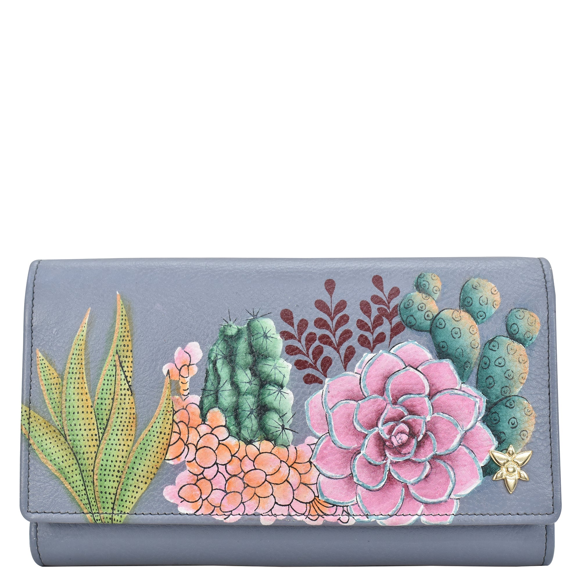 Desert Garden Checkbook Clutch with RFID - 1153