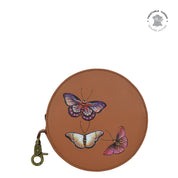 Butterflies Honey Round Coin Purse - 1175