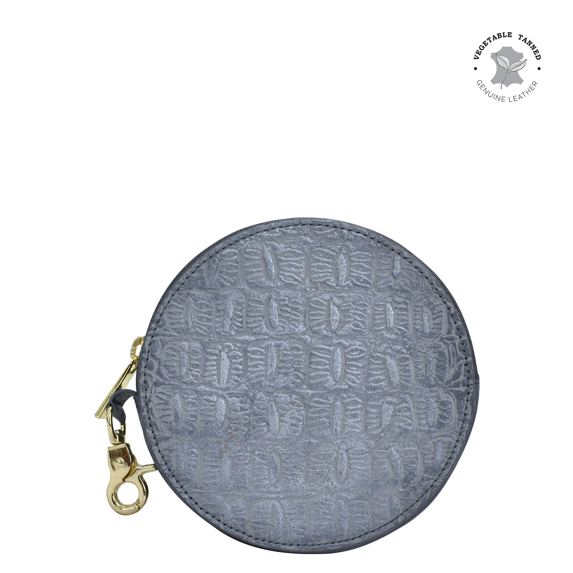 Grey Round Coin Purse - 1175