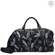 Jungle Macaws Fabric with Leather Trim Great Escape Duffle - 12016