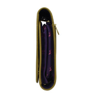 Fabric with Leather Trim Toiletry Case - 13001