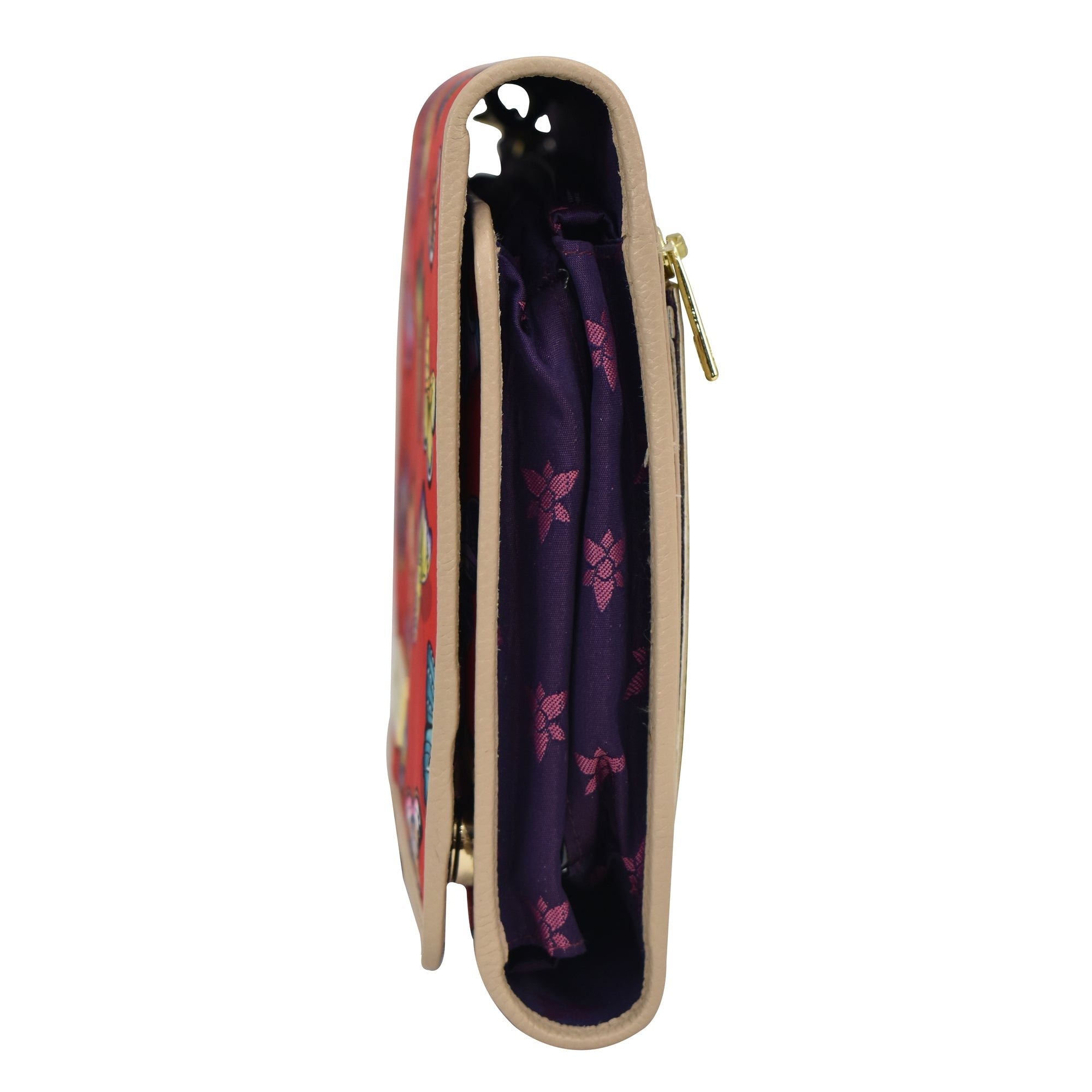 Fabric with Leather Trim Toiletry Case - 13001