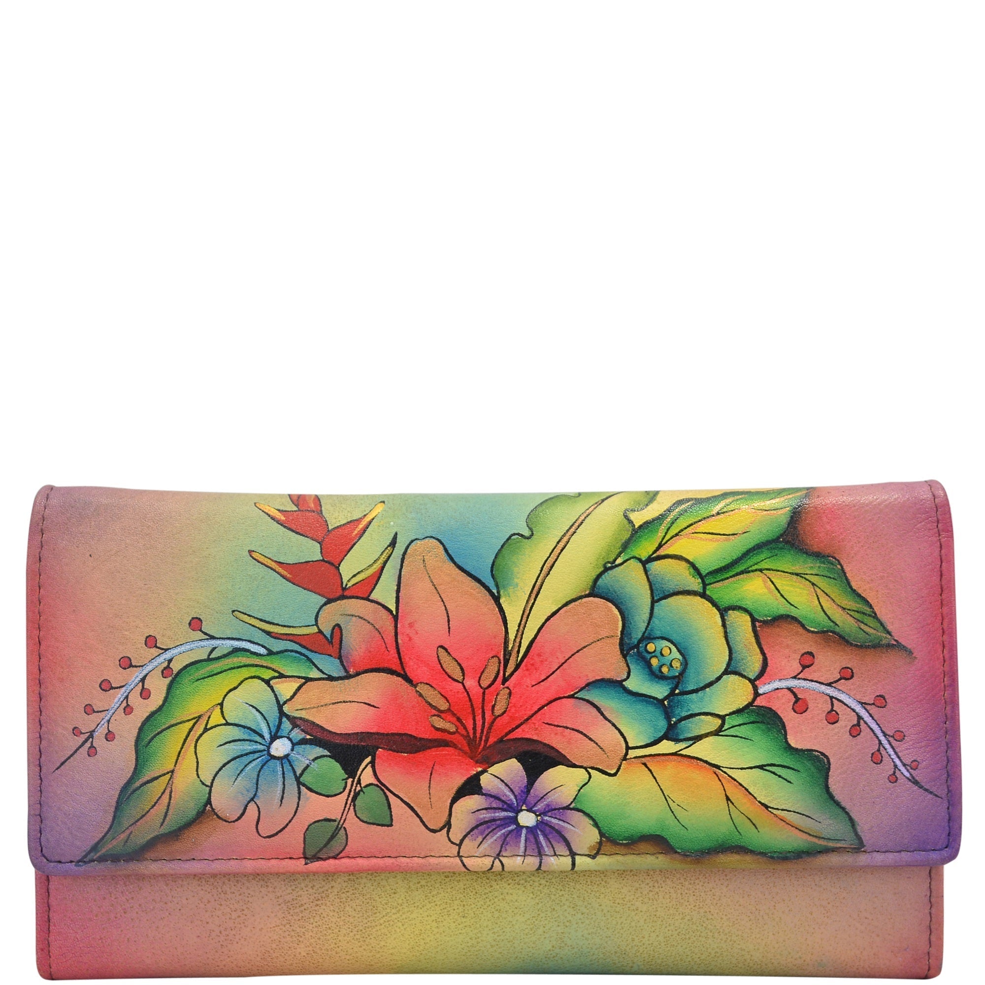 Tropical Bouquet Multi Pocket Wallet - 1710