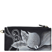 Midnight Floral Black Organizer Wallet - 1713