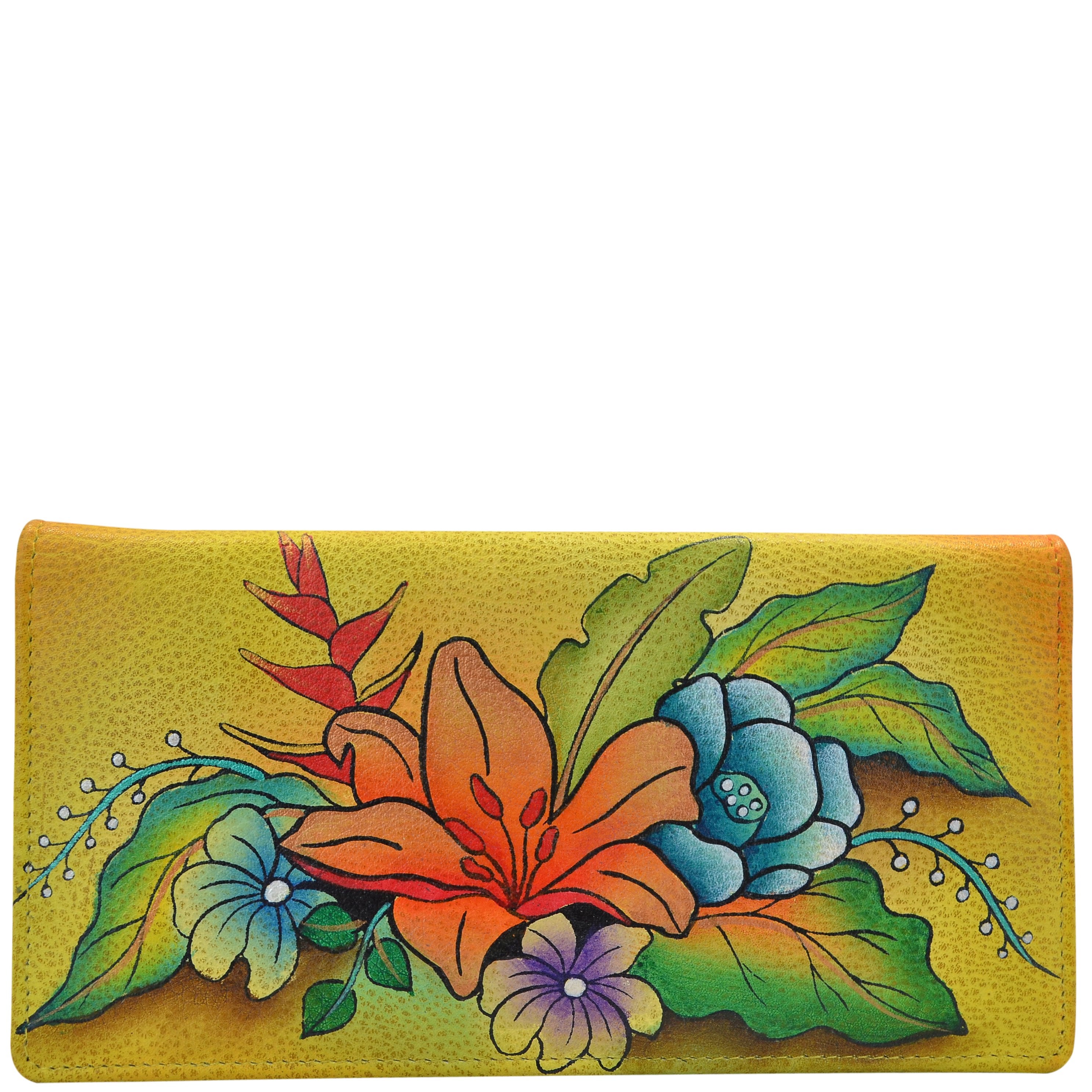 Tropical Bouquet Yellow Clutch Wallet - 1714