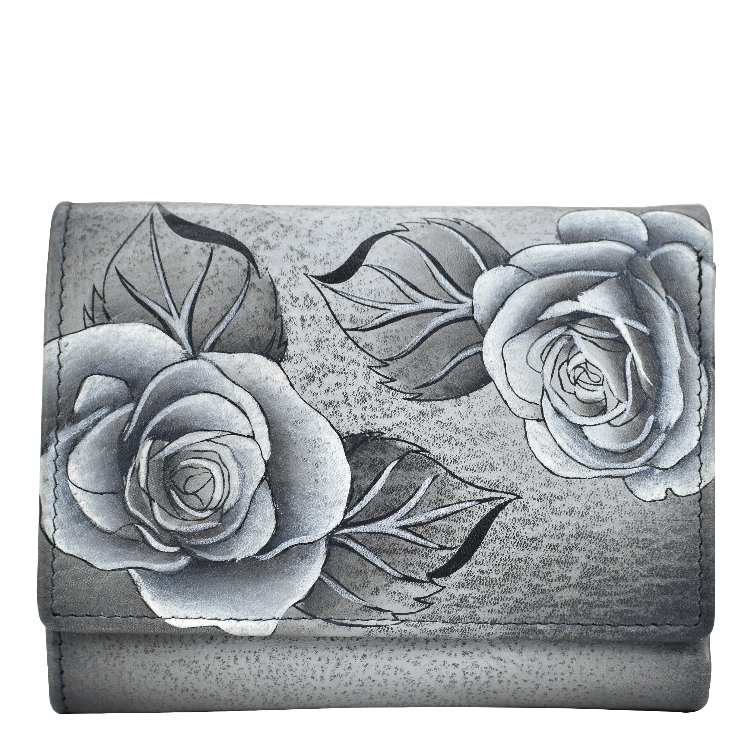 Romantic Rose Ladies Three Fold Wallet - 1850