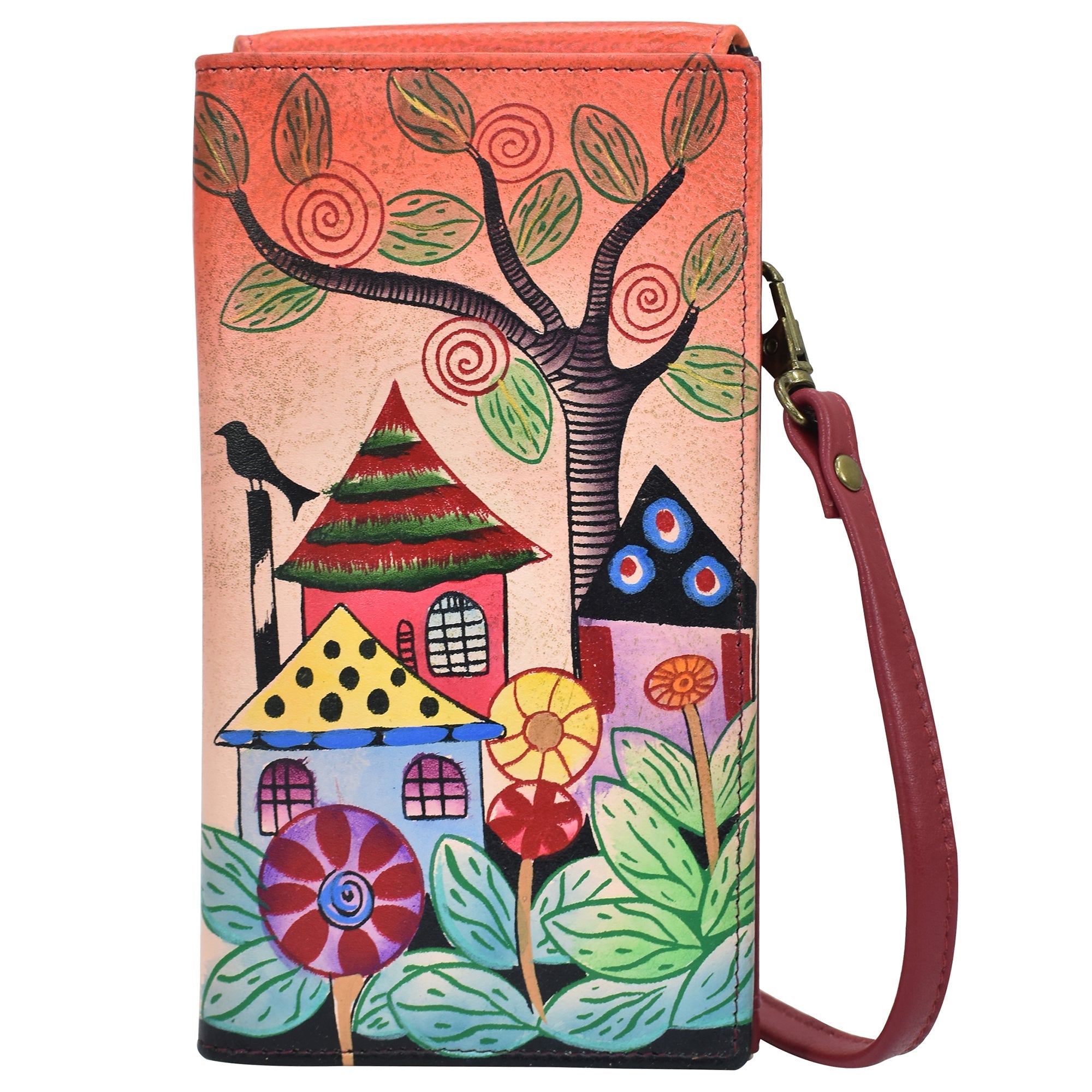 Village Of Dreams Phone Wallet Organizer Crossbody - 1895