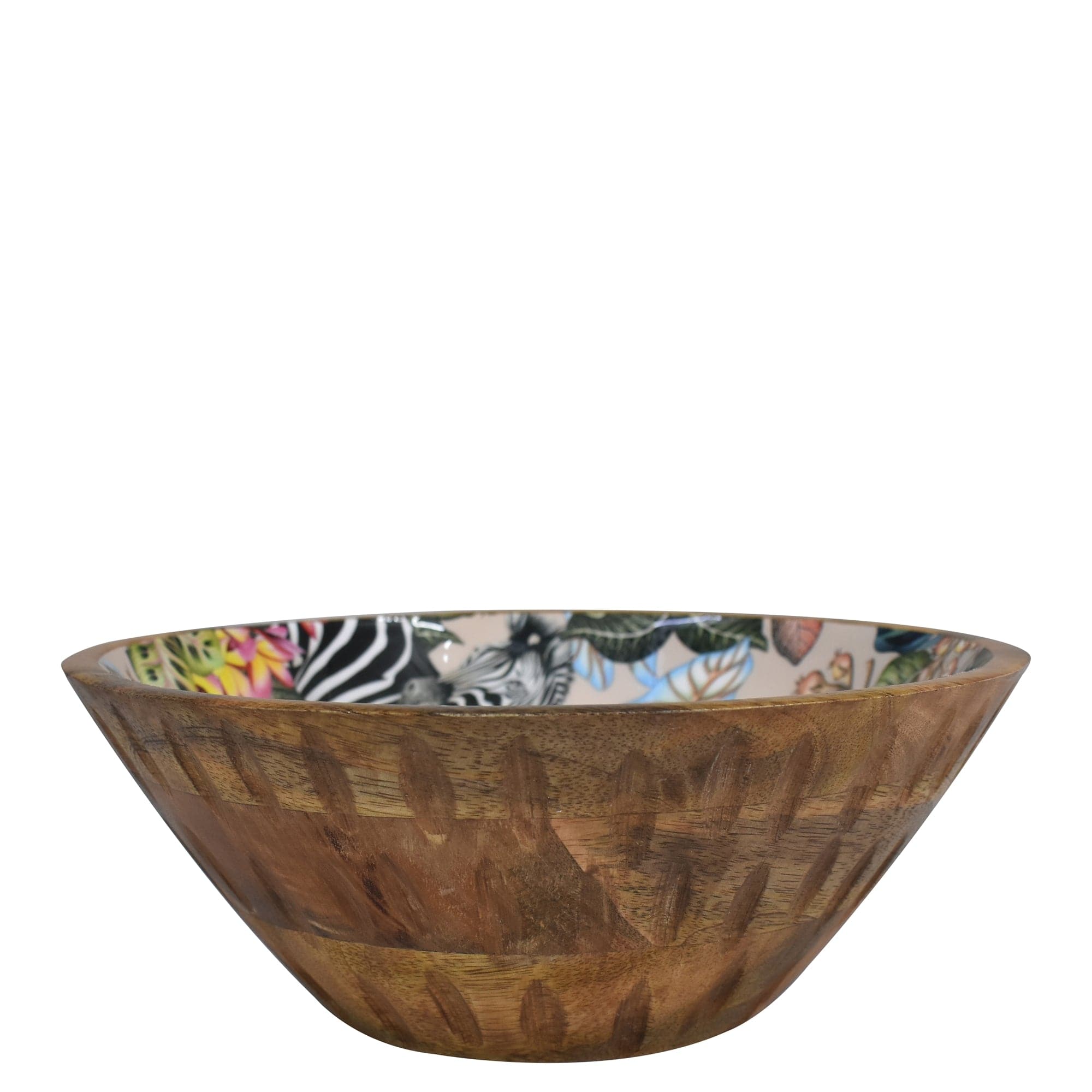 Wooden Printed Bowl - 25003