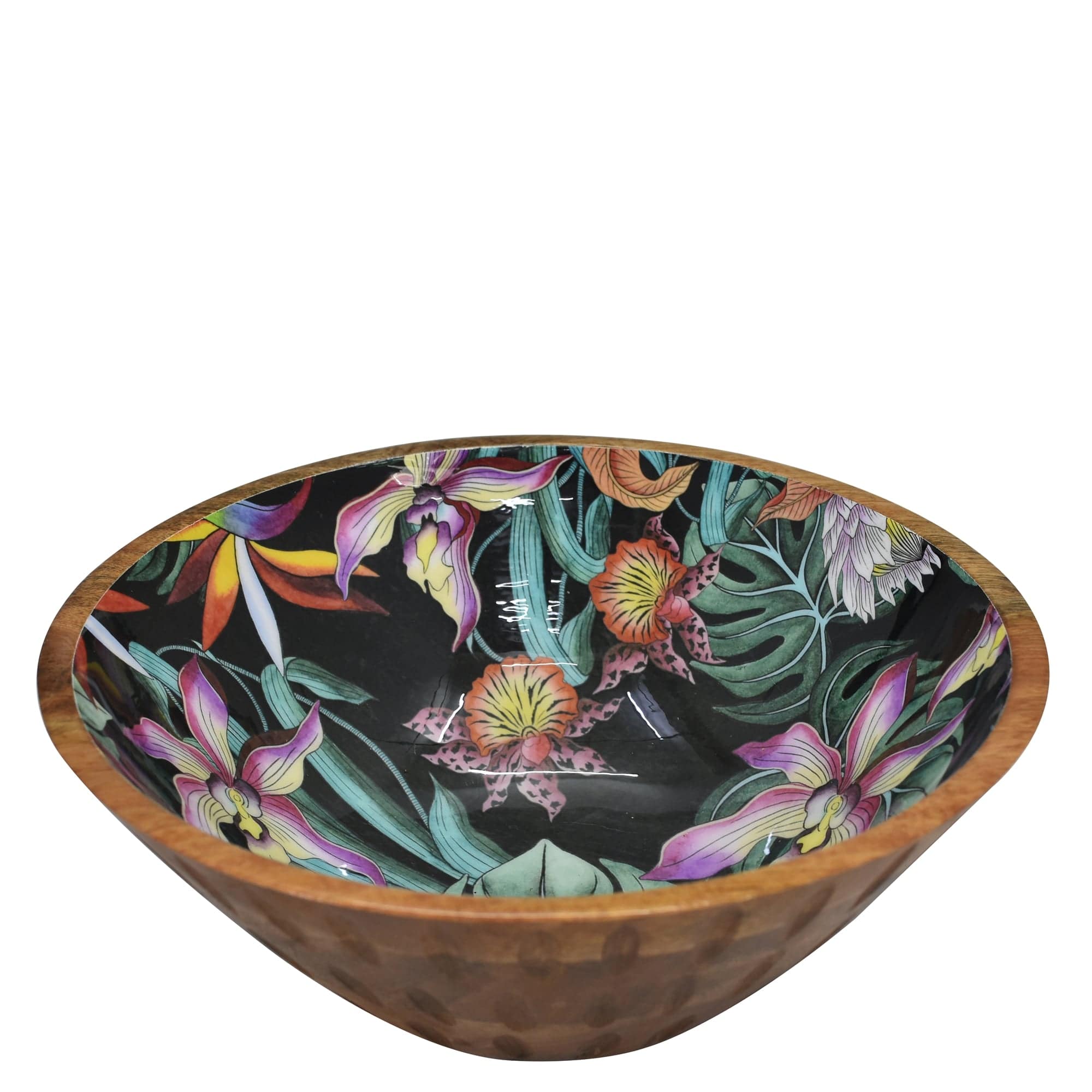 Wooden Printed Bowl - 25003