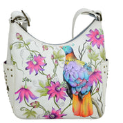 Himalayan Bird Classic Hobo With Studded Side Pockets - 433