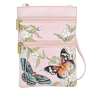 Butterfly Melody - Mini Double Zip Travel Crossbody - 448