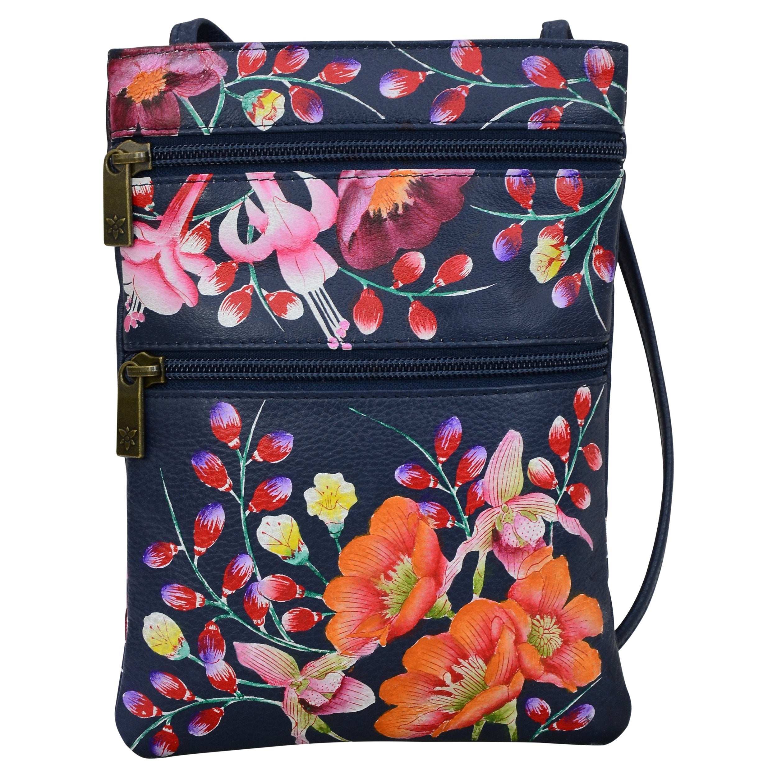 Moonlit Meadow Mini Double Zip Travel Crossbody - 448