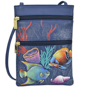 Mystical Reef Mini Double Zip Travel Crossbody - 448