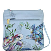 Underwater Beauty - Slim Crossbody With Front Zip - 452