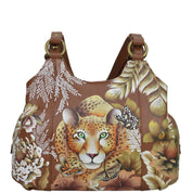 Cleopatra's Leopard Triple Compartment Satchel - 469