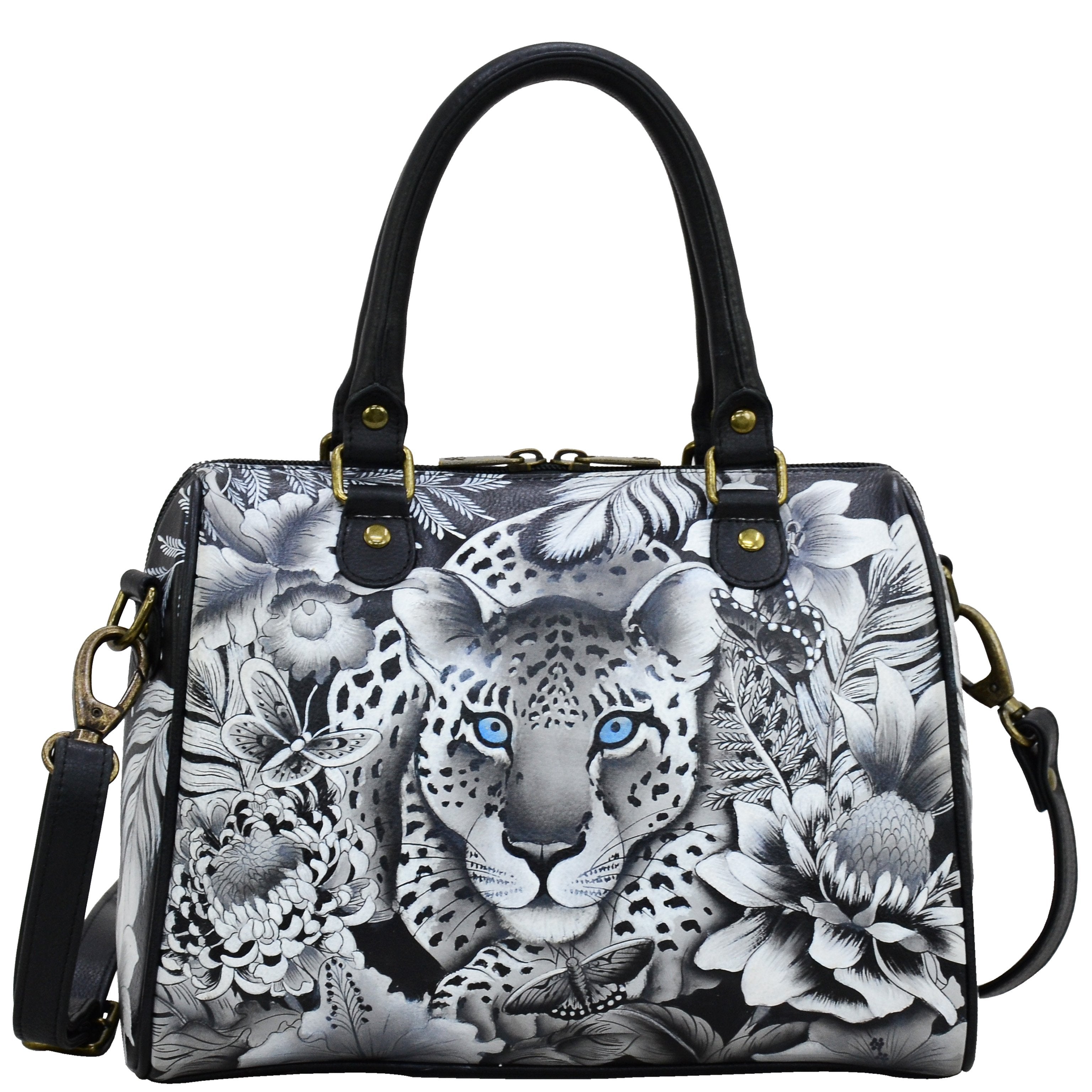 Cleopatra's Leopard Zip Around Classic Satchel - 625