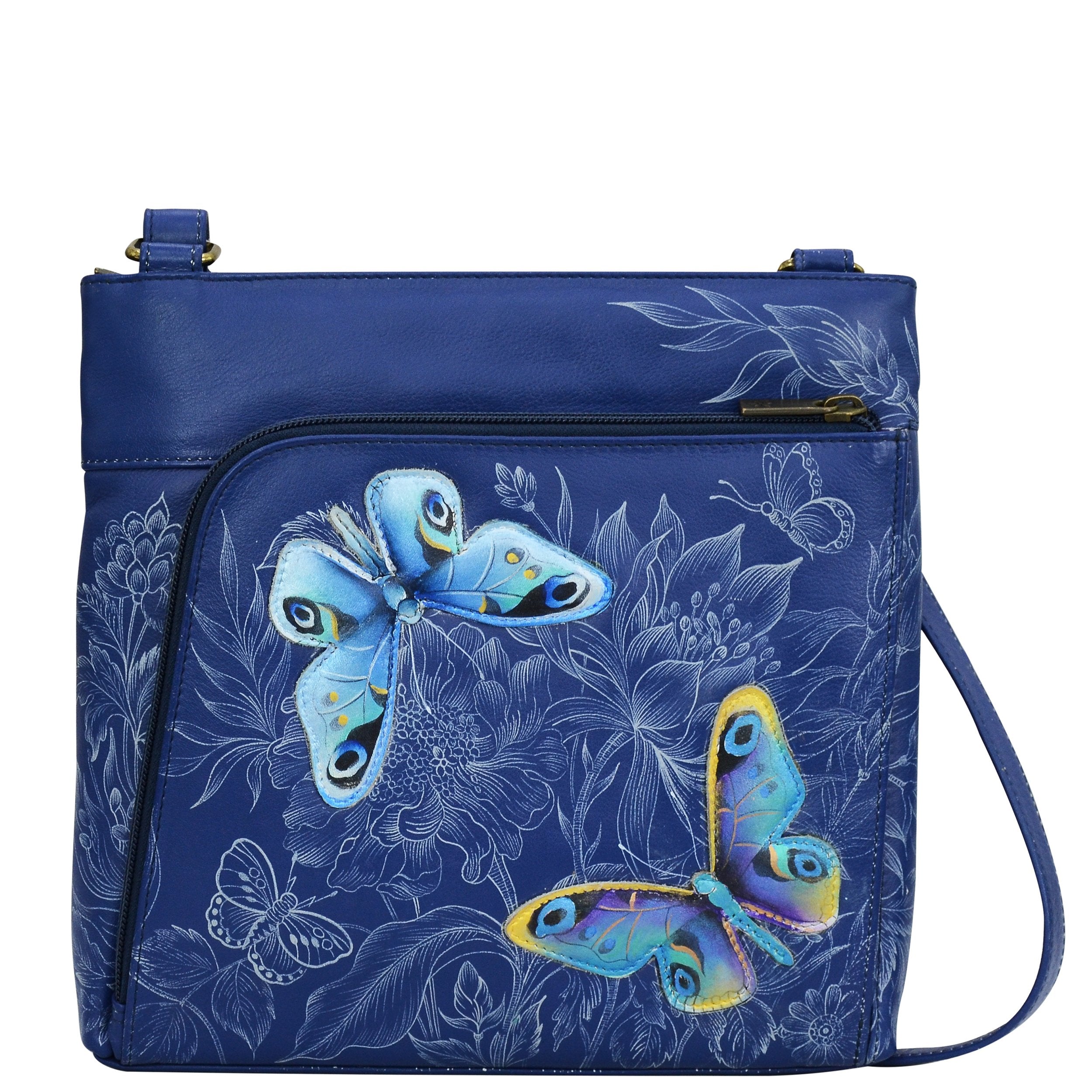 Garden of Delight Crossbody With Front Zip Organizer - 651