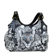 Cleopatra's Leopard Triple Compartment Large Satchel - 652