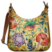 Caribbean Garden Convertible Slim Hobo With Crossbody Strap - 662