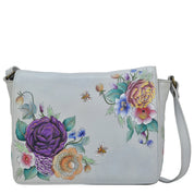 Floral Charm Flap Crossbody - 683