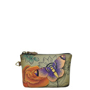 Floral Paradise Tan Coin pouch - 1824