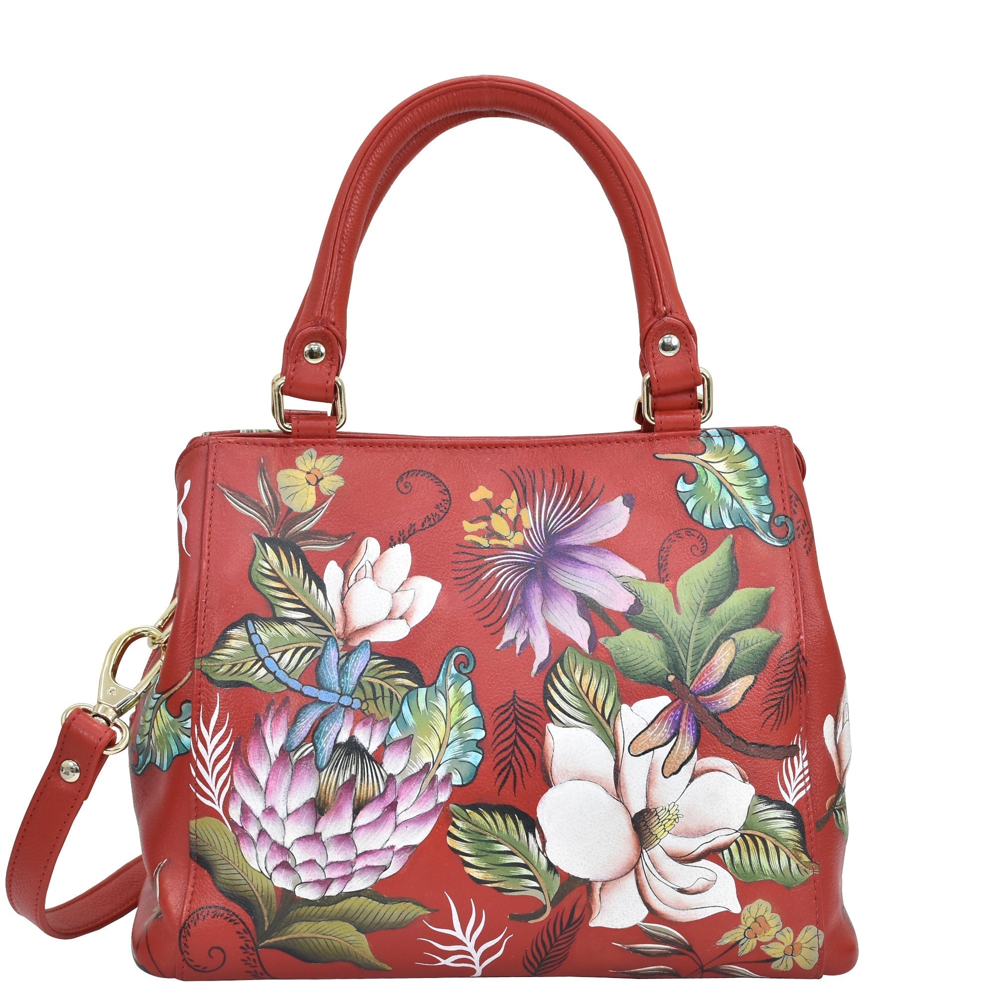 Crimson Garden Multi Compartment Satchel - 690