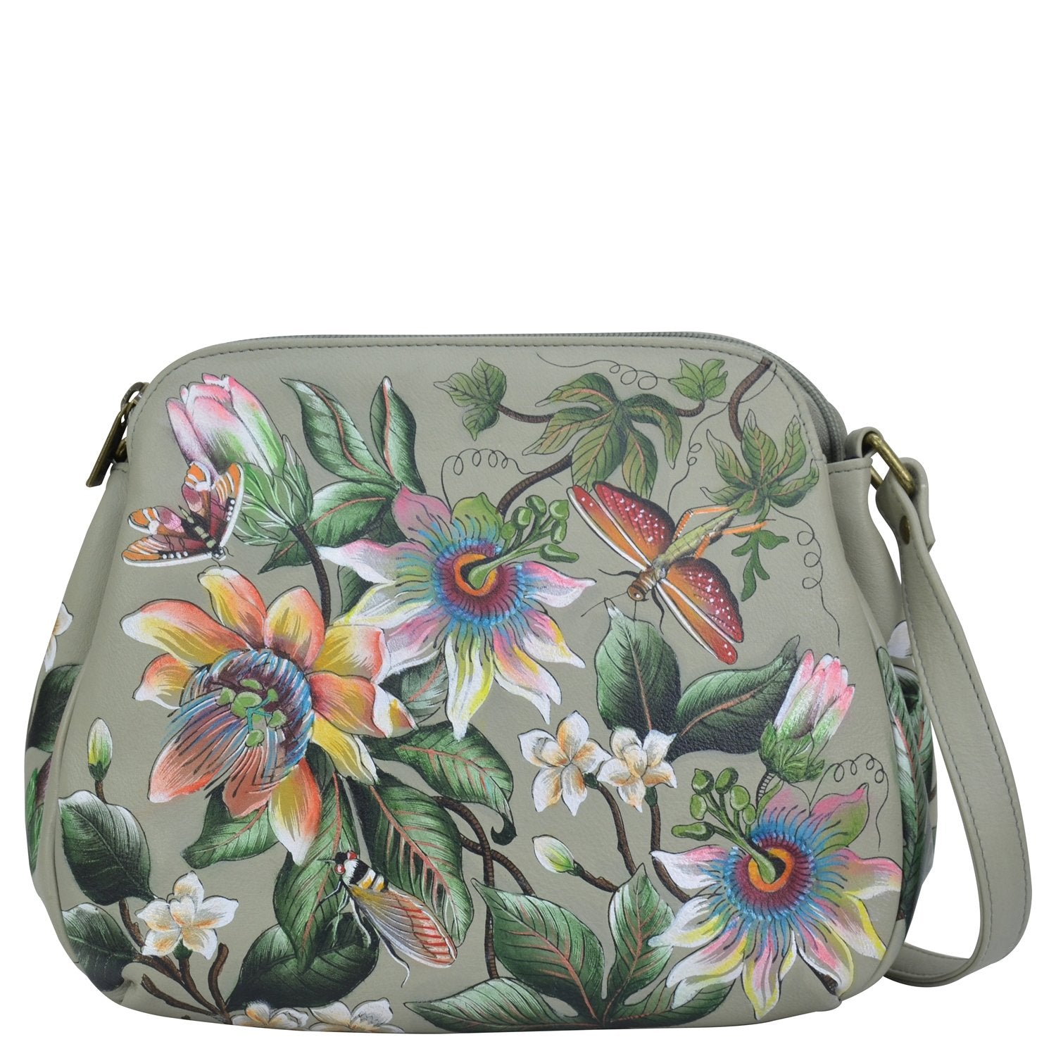 Floral Passion Multi Compartment Medium Bag - 691