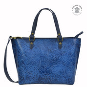 Tooled Butterfly Ocean Medium Tote - 693