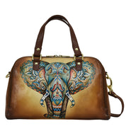 Elephant Mandala Wide Organizer Satchel - 695