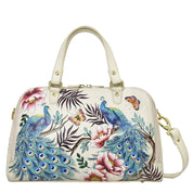 Pretty Peacocks Wide Organizer Satchel - 695