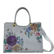 Floral Charm Medium Satchel - 697