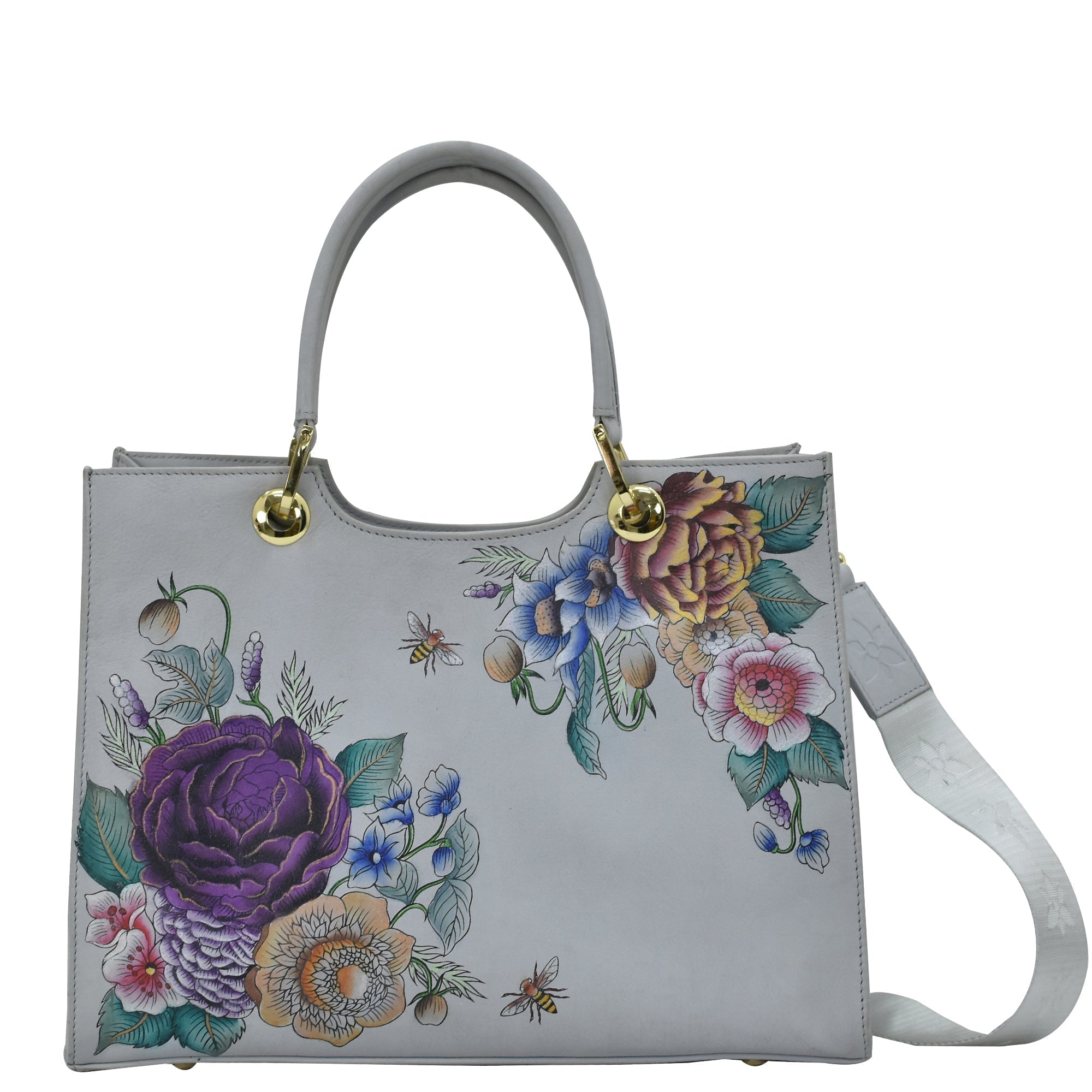 Floral Charm Medium Satchel - 697