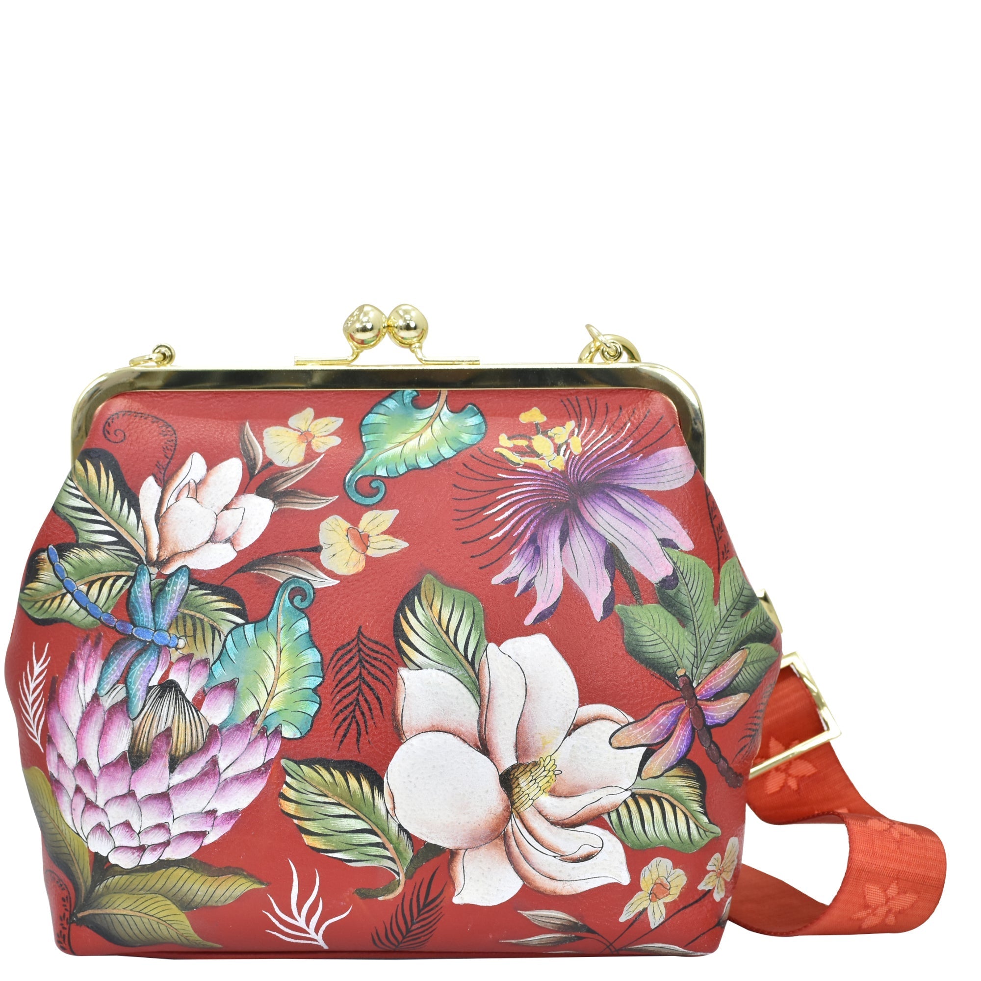 Crimson Garden Medium Frame Crossbody - 700