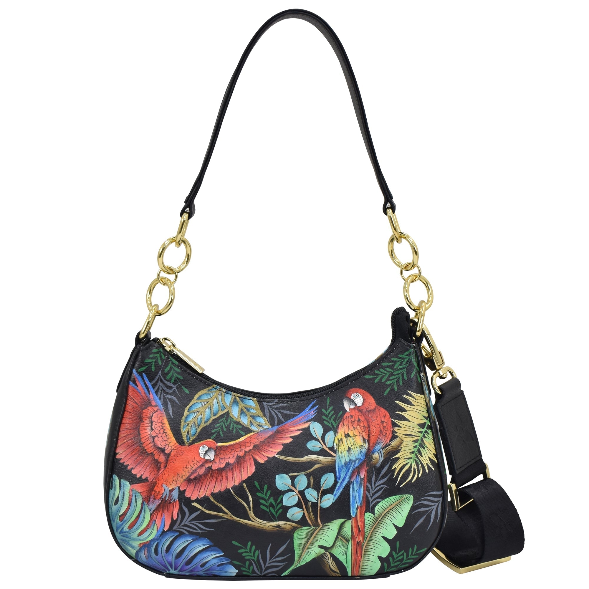 Rainforest Beauties Small Convertible Hobo - 701