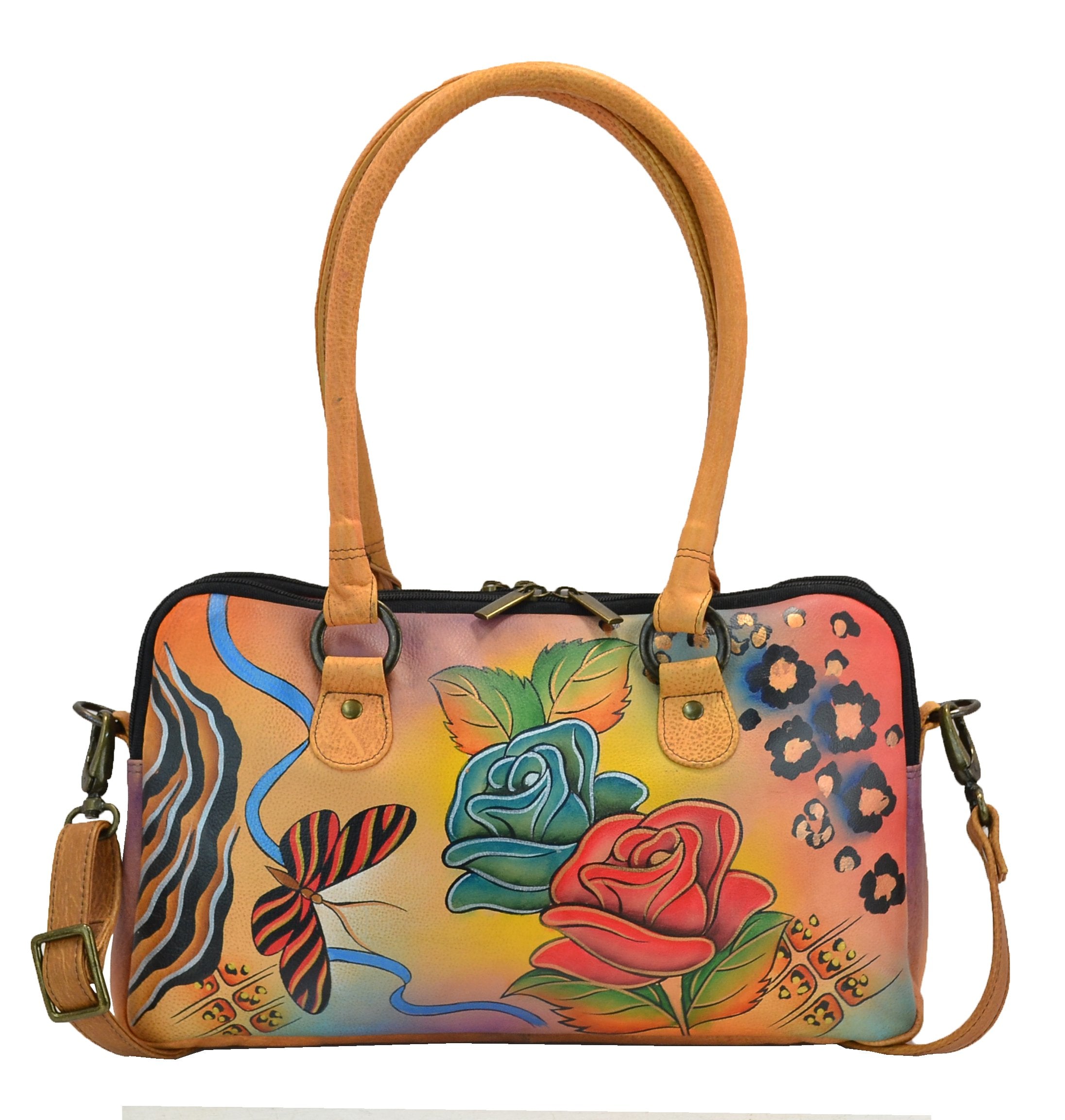 Rose Safari Multi Compartment Satchel - 8038