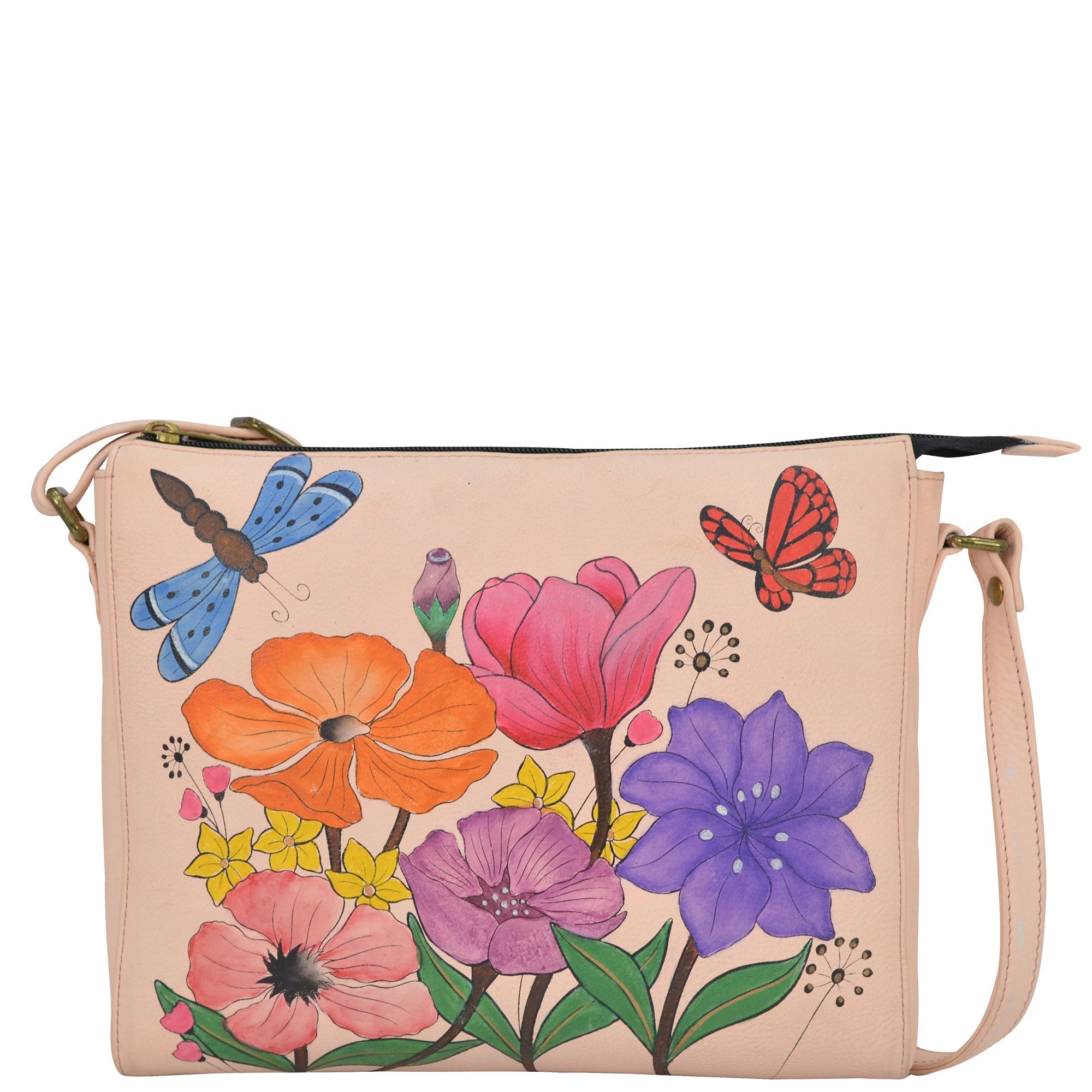 Dragonfly Garden Slim Medium Crossbody - 8334