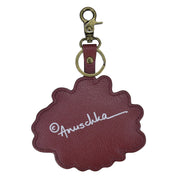 Painted Leather Bag Charm - K0033